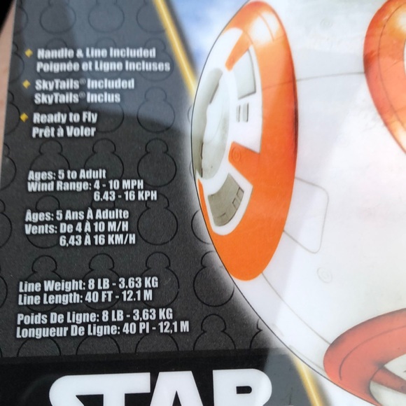 Disney Star Wars BB-8 MicroKite mini Mylar kite - Picture 3 of 5